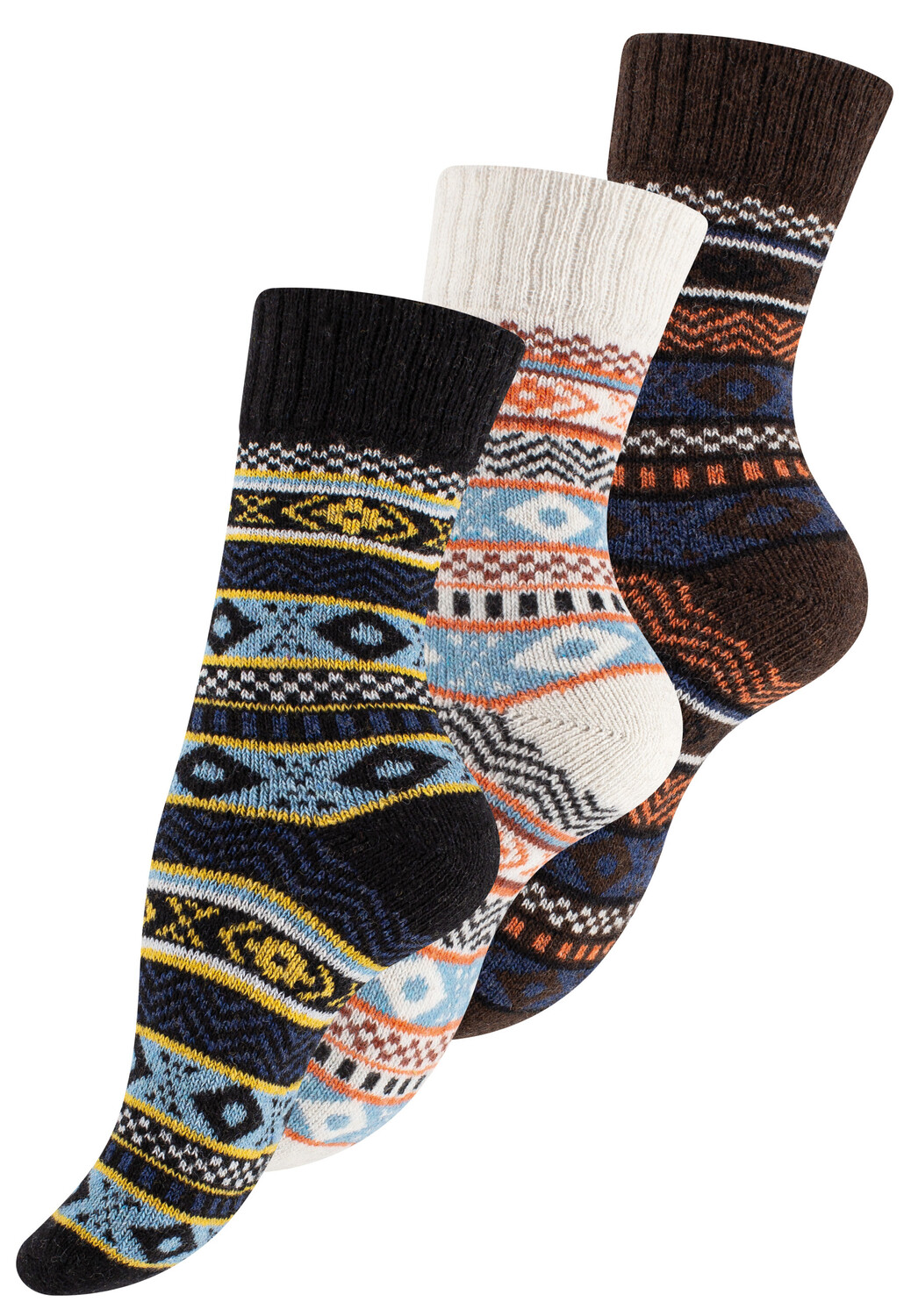 

Носки Vincent Creation 3 шт Bunte Norweger Hygge, красочный