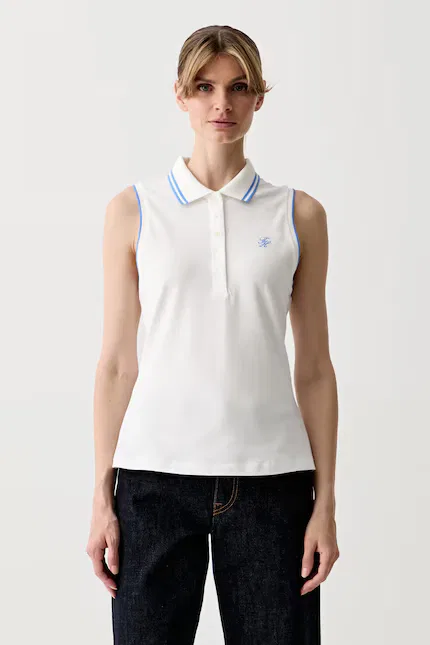 Топ женский с воротником SUMMER Tommy Hilfiger, белый