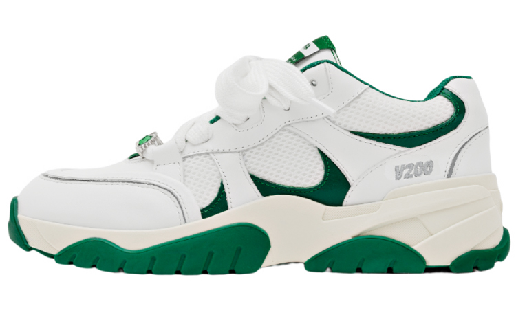 

Прочные дышащие кеды Catfish мужские бело-зеленые Axel Arigato