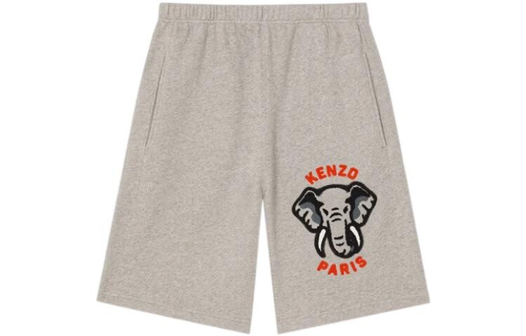 

Шорты университетской формы с логотипом Kenzo, серый