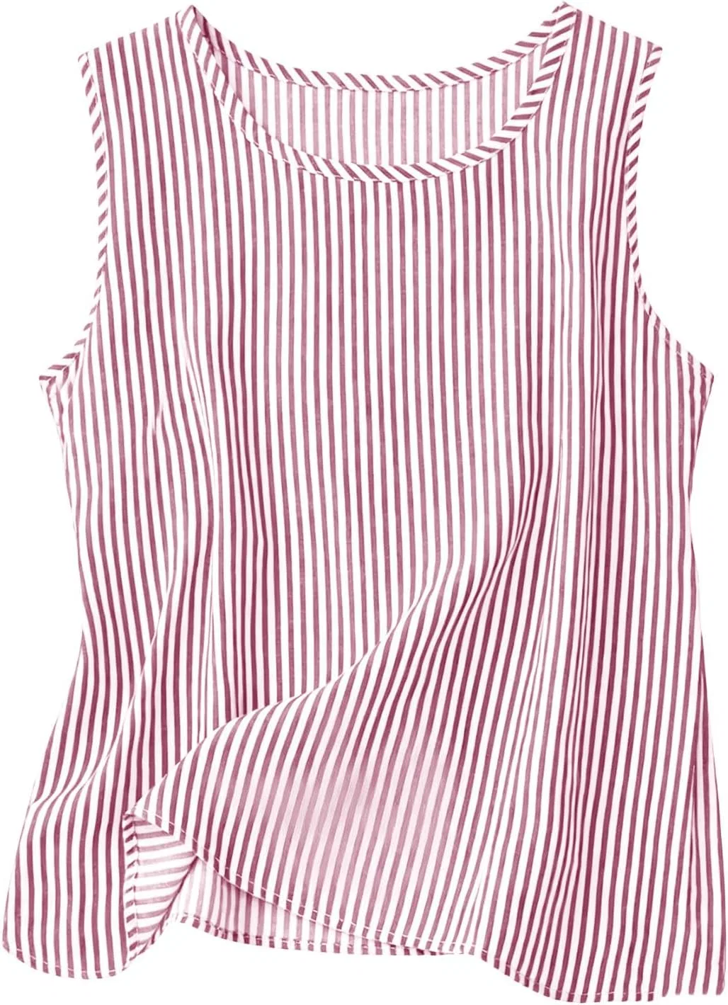 Женский топ-безрукавка с клетчатым принтом, Cotton Linen, 03#pink