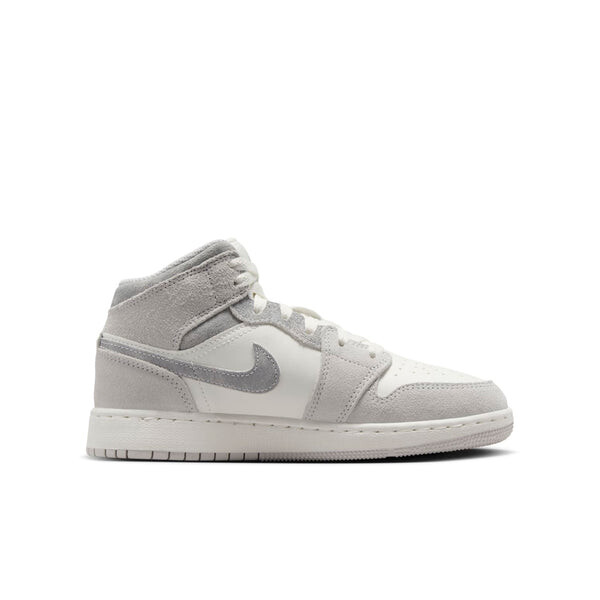Кроссовки 1 mid se 'neutral grey sail' Air Jordan, серый — фото 2