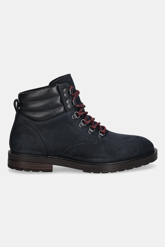 Ботинки HILFIGER WRM HOOK BOOT из нубука с заклепками Tommy Hilfiger, темно-синий — фото 2