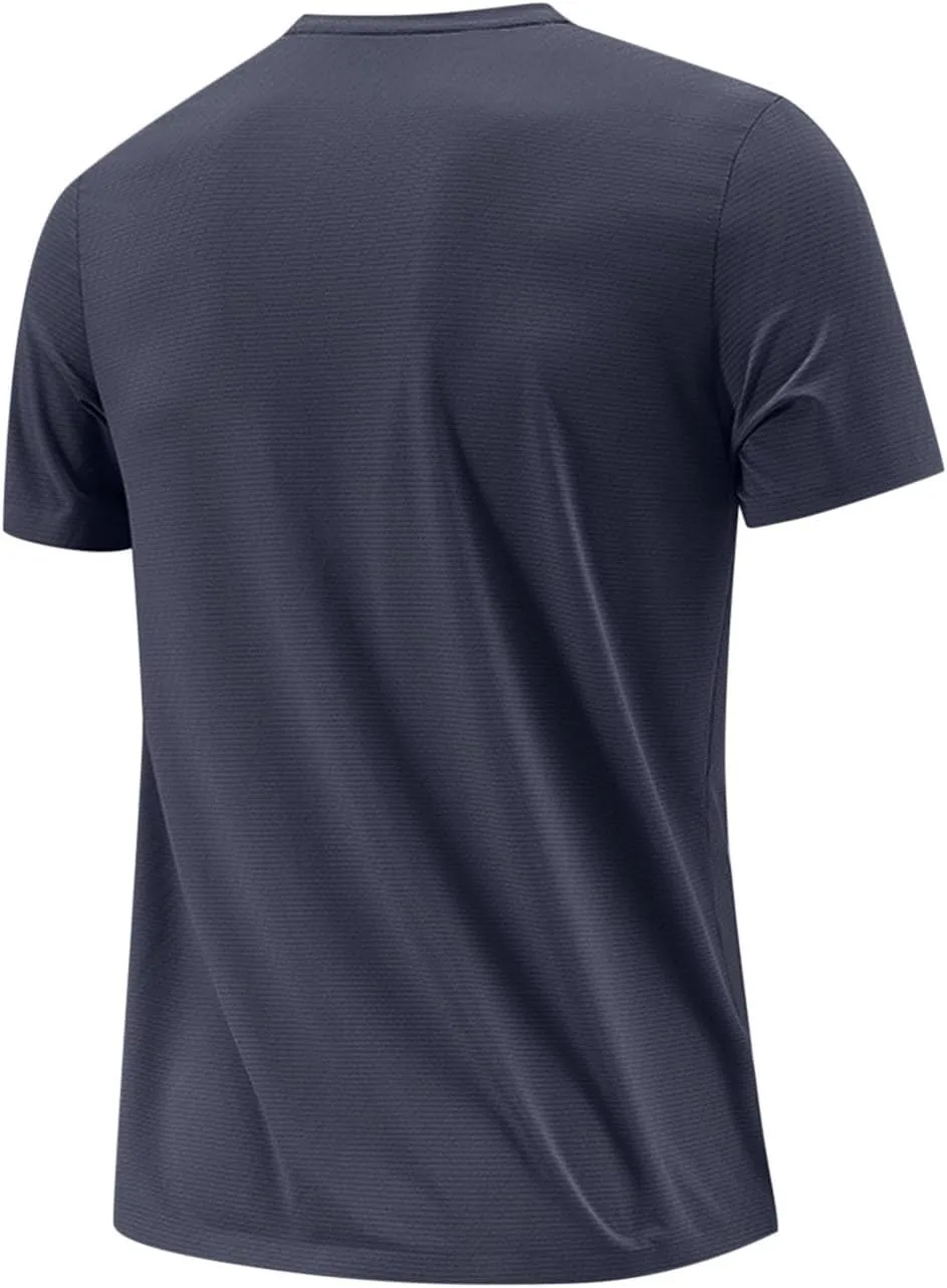 Футболка мужская для тренировок летняя с коротким рукавом Quick Dry Slim — фото 4