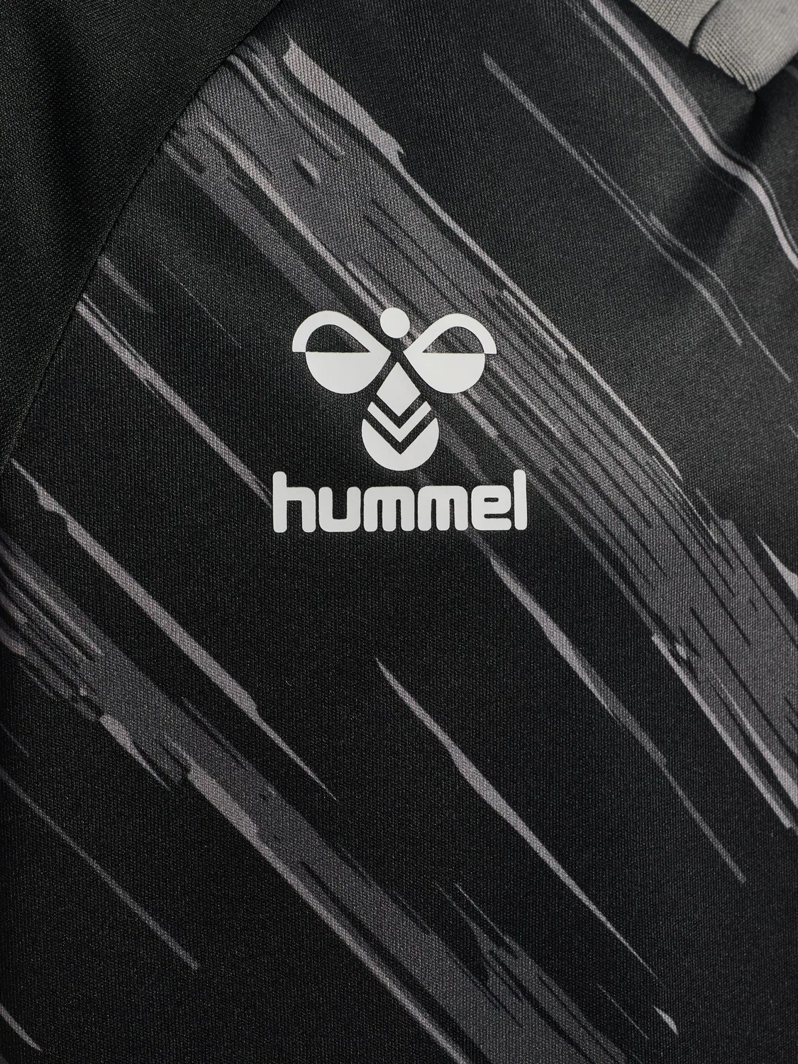 Футболка с раглан-рукавом, Hummel, black/steel gray — фото 3