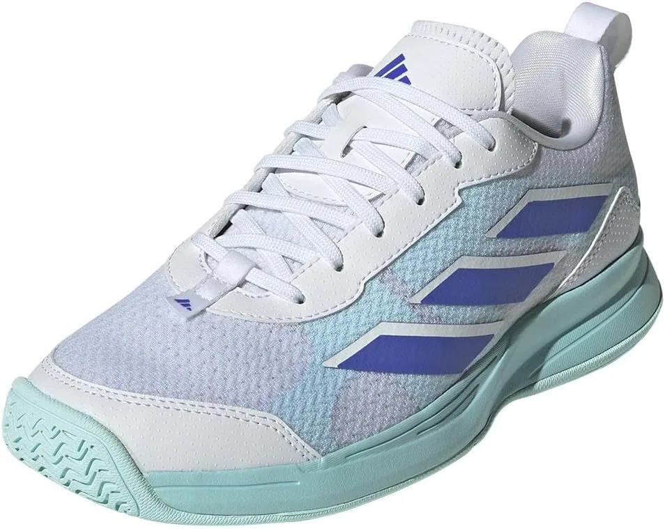 Кроссовки теннисные adidas Avaflash, белые/синие/голубые