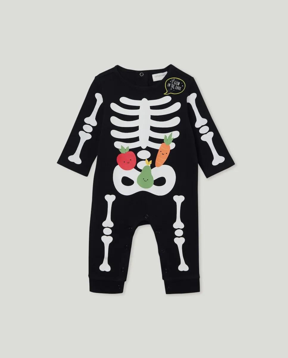 

Пижама с рисунками для мальчика Cotton Juice, серый