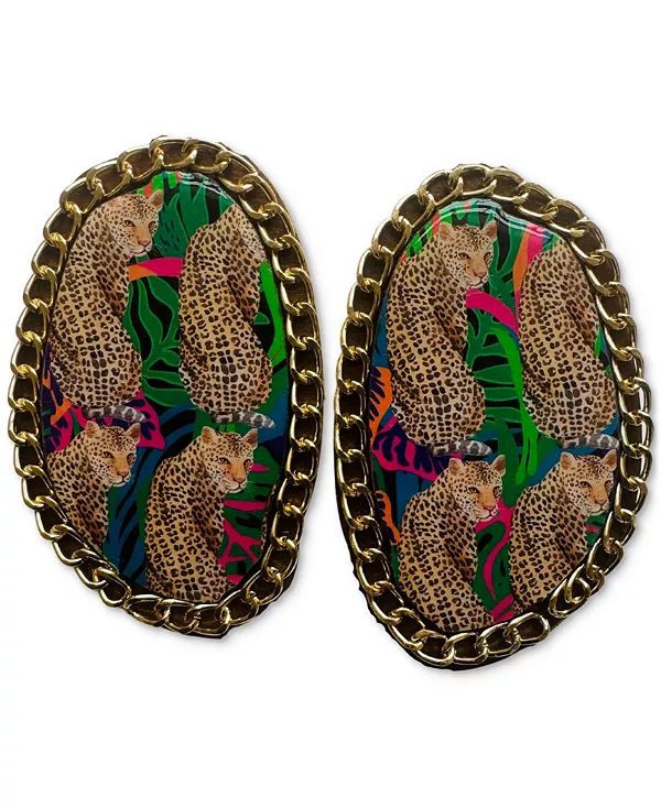 

Крупные серьги-гвоздики Zia Swanky Designs, multi