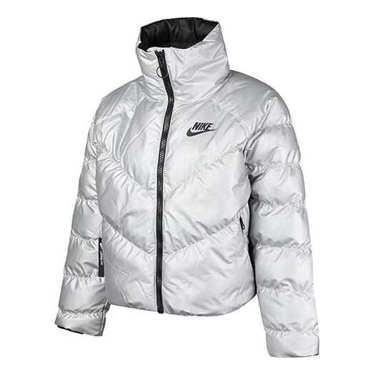 

Куртка as w sportswear syn fill jacket stm shne Nike, серебряный
