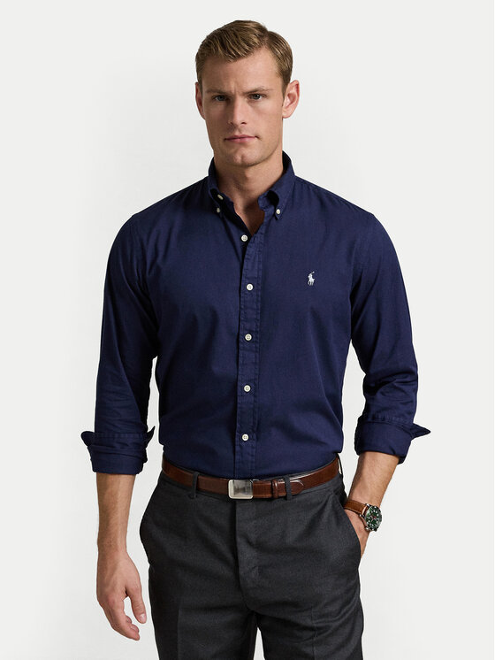 

Рубашка с индивидуальным пошивом 710937993009 Polo Ralph Lauren, синий