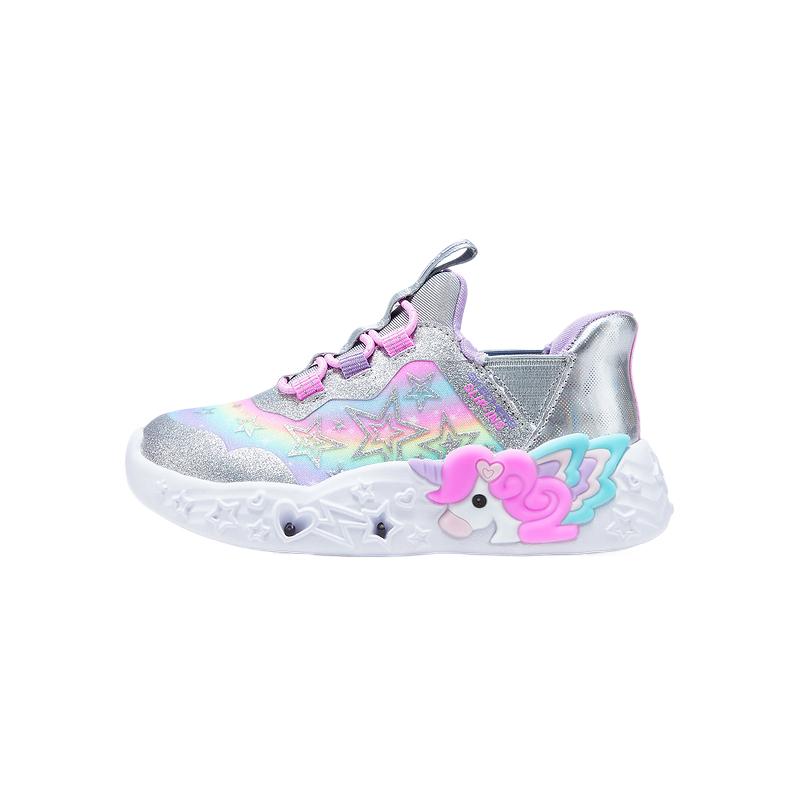 

Skechers Kids Скользостойкие, износостойкие, термостойкие низкие топы для малышей Silver Multicolor для младенцев и малышей