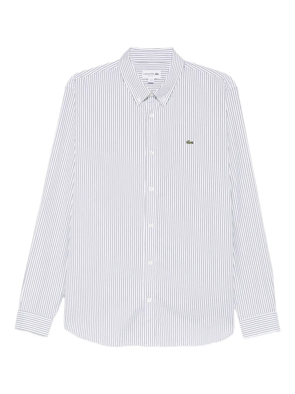 Полосатая рубашка с нашивкой-логотипом Lacoste, белый