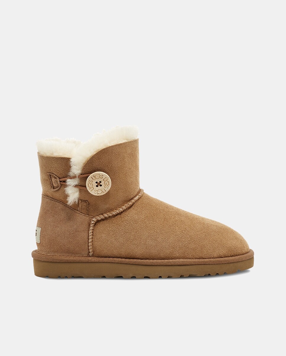 

Женские угги Mini Bailey Butt с застежкой на пуговицы UGG, коричневый