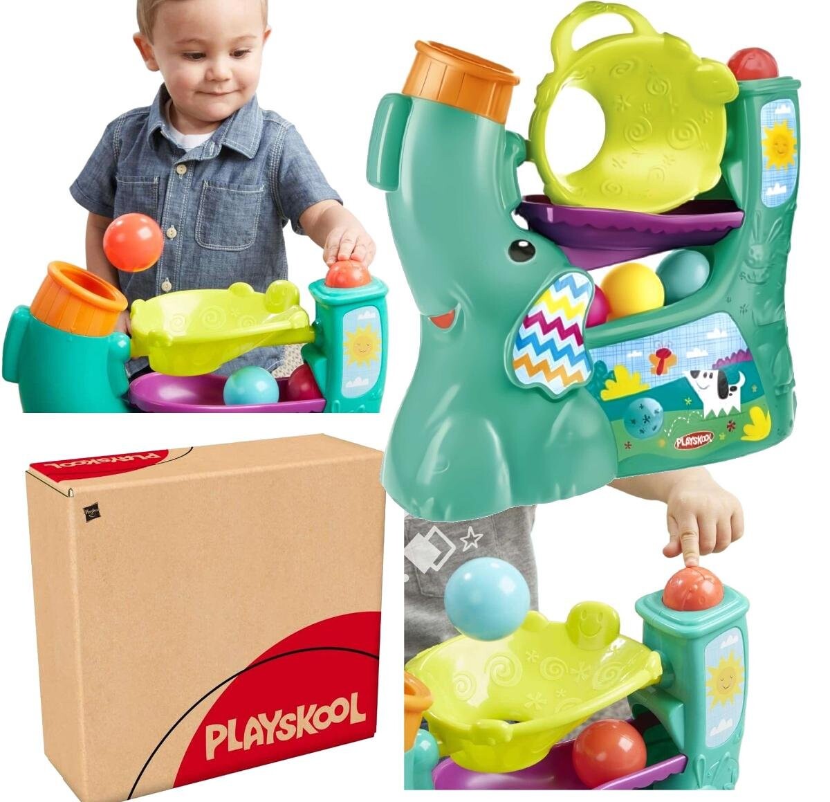 

Шаровая горка Слон Шарик-фонтан Сортировщик Sound Playskool Inna marka