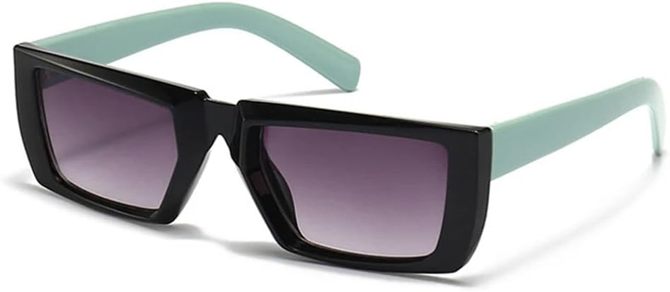 

Солнцезащитные очки прямоугольной формы для женщин в стиле ретро с защитой от УФ-излучения UV400 для мужчин, солнцезащитные очки с градиентным покрытием HDUBFY, C8-blackgreen-gray