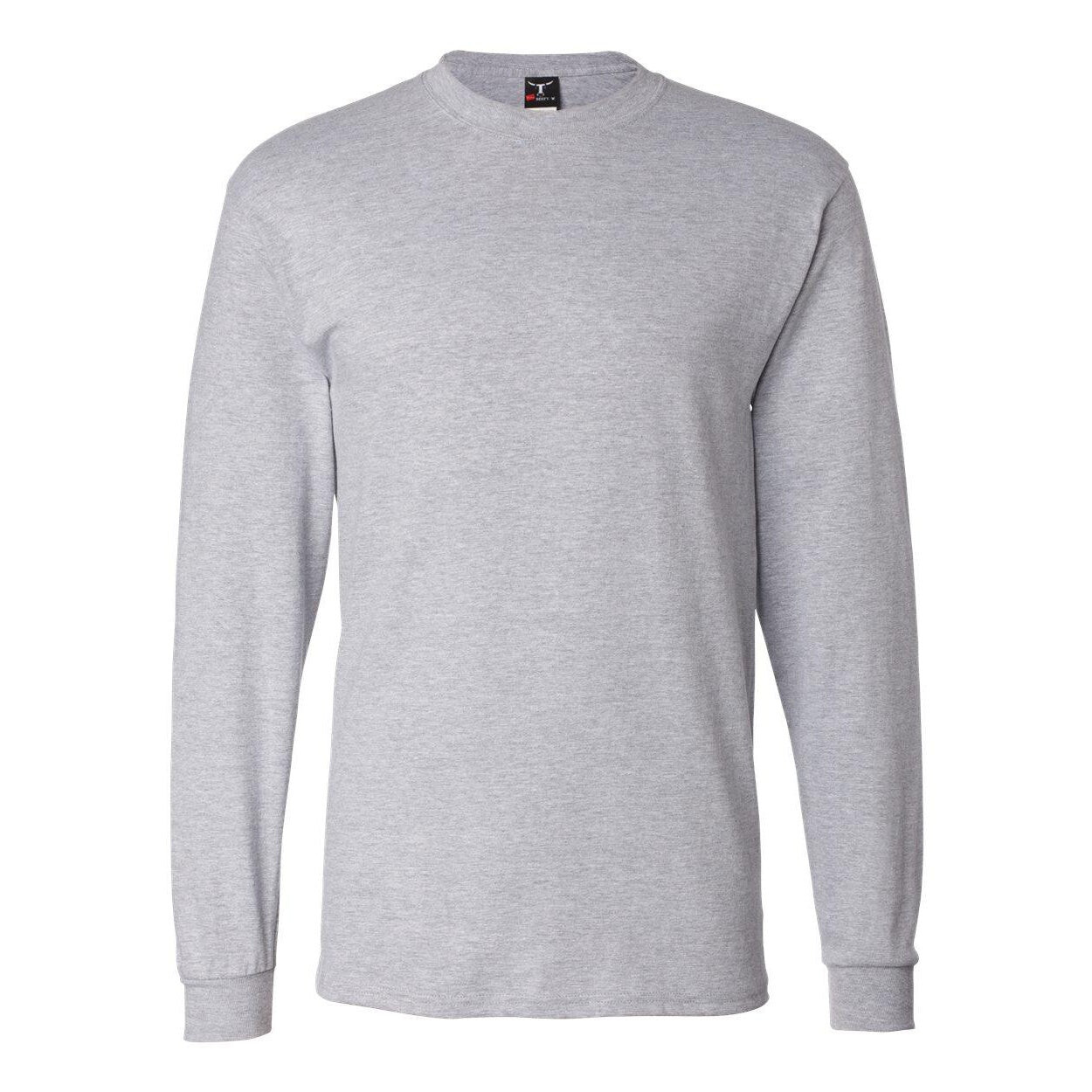 

Футболка с длинным рукавом Hanes Beefy-T, цвет Light Steel