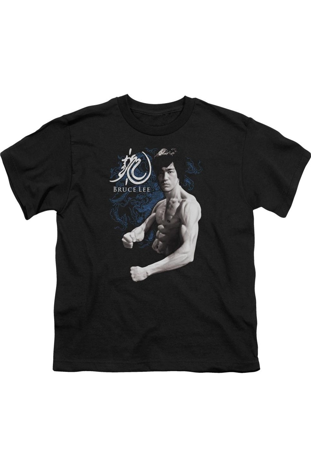 

Футболка с коротким рукавом "Стойка дракона" Bruce Lee для детей Gildan, черный
