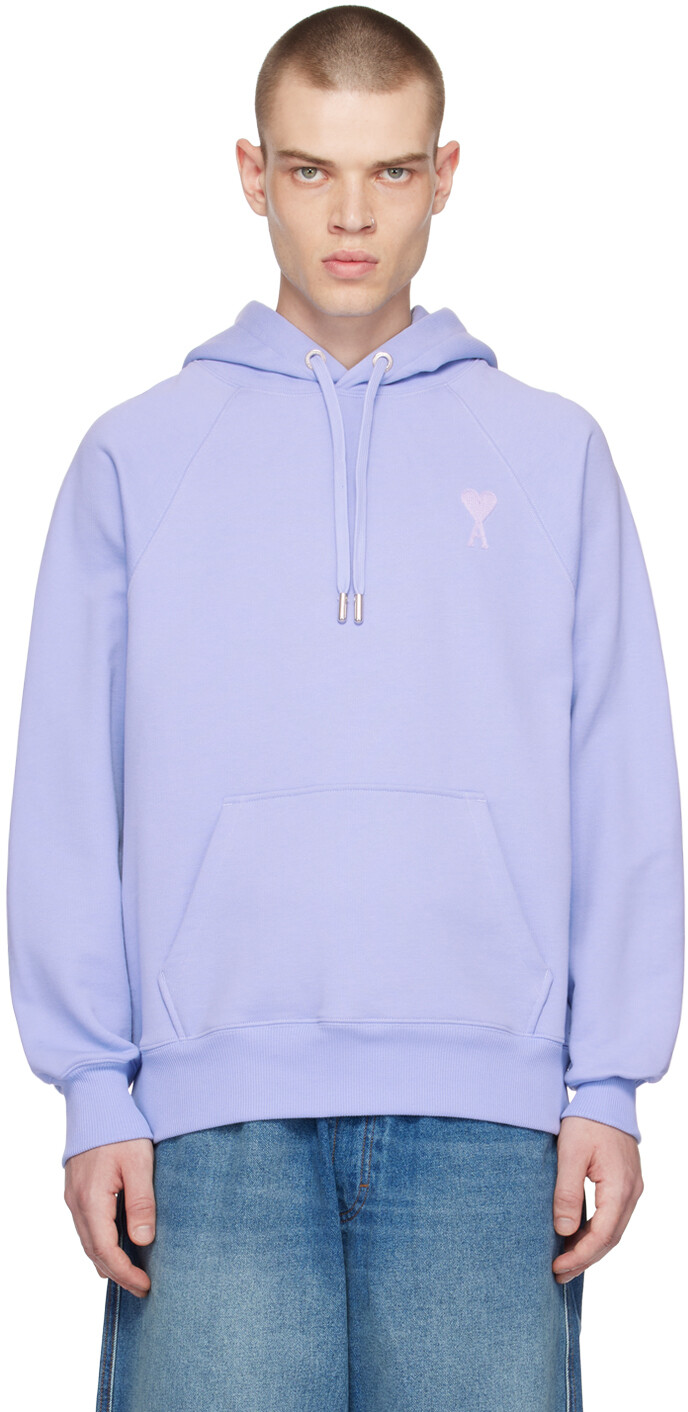 

Эксклюзивное фиолетовое худи SSENSE Ami de Cœur AMI Paris