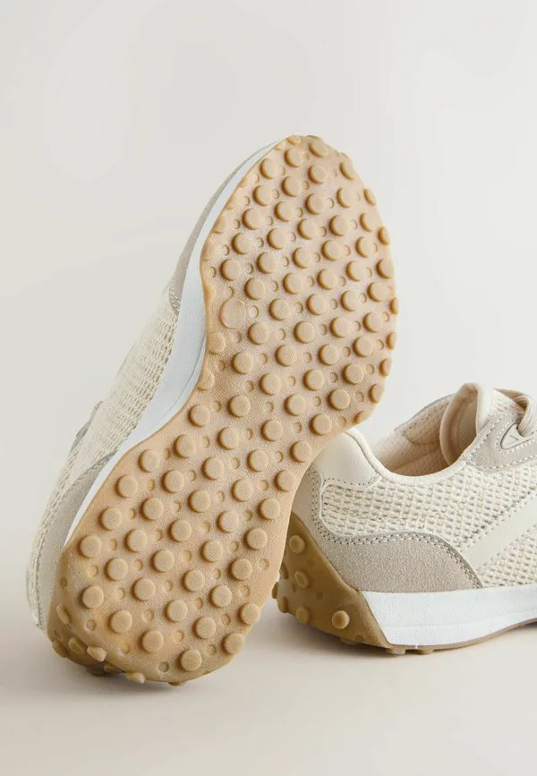Кроссовки для повседневной носки на шнуровке стандартного кроя Next, Neutral Raffia — фото 4