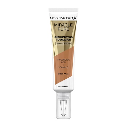 

Max Factor Miracle Pure Skin улучшающая тональная основа с SPF 30, 30 мл, оттенок 85 Карамель