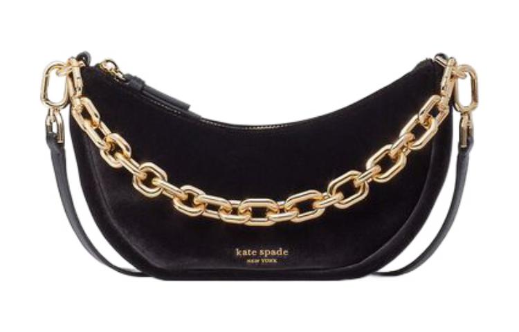 

Kate Spade Вельветовая сумка через плечо, женская сумка, черная