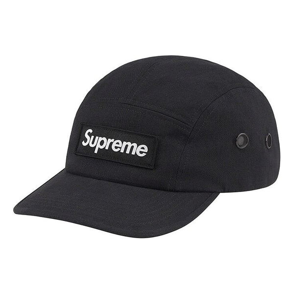 

Бейсболка military camp cap 'black white' Supreme, черный