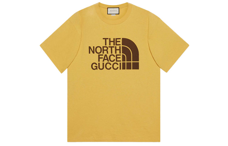 

Футболка мужская The North Face X Gucci, светло-желтый