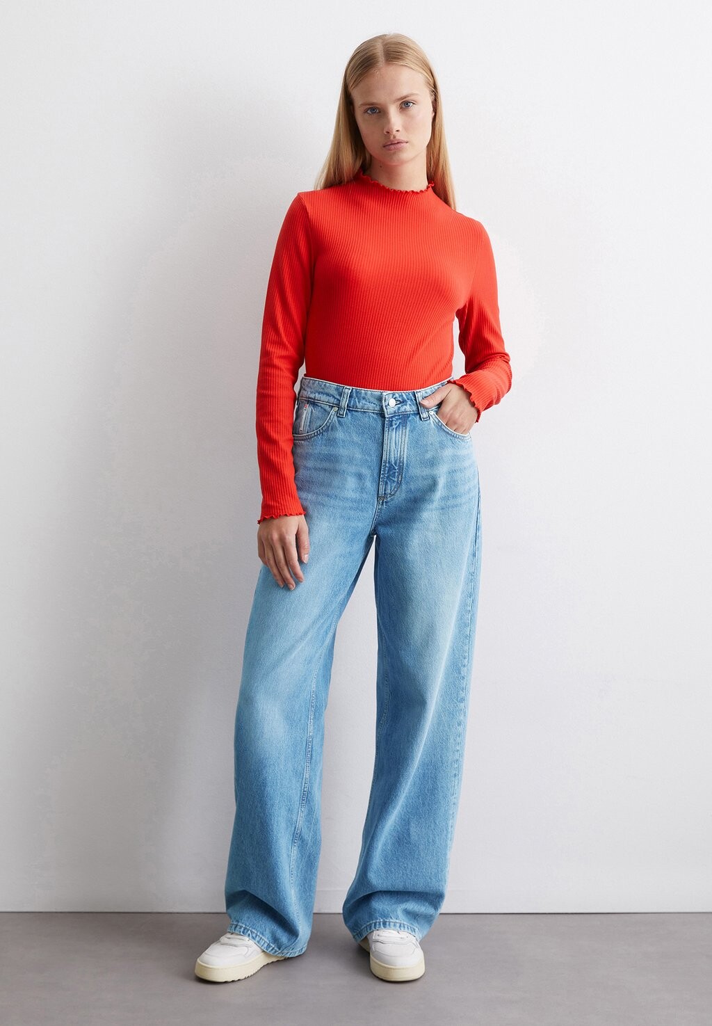 

Топ с длинными рукавами LONGSLEEVE SLIM Marc O'Polo DENIM, красный