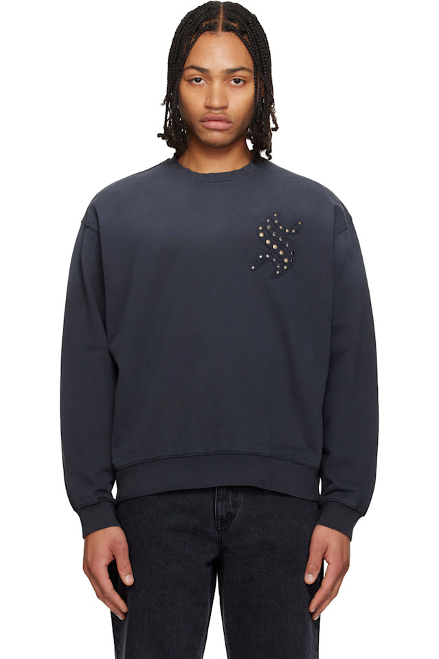 

Толстовка с аппликацией и заклепками Solid Homme, серый