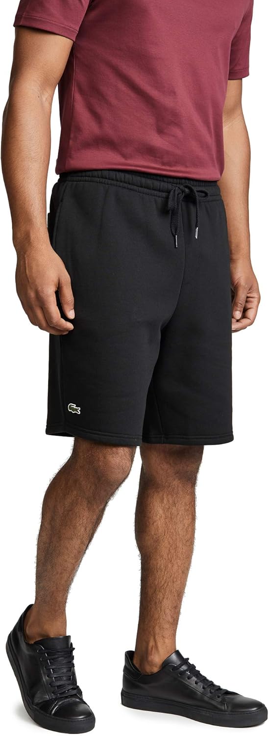 

Lacoste мужские спортивные теннисные флисовые шорты, Black