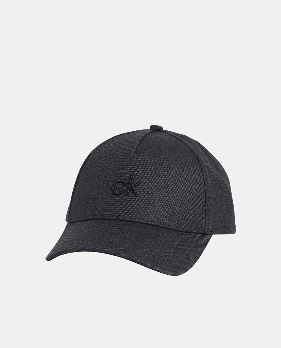 

Льняная шапочка Calvin Klein, черный