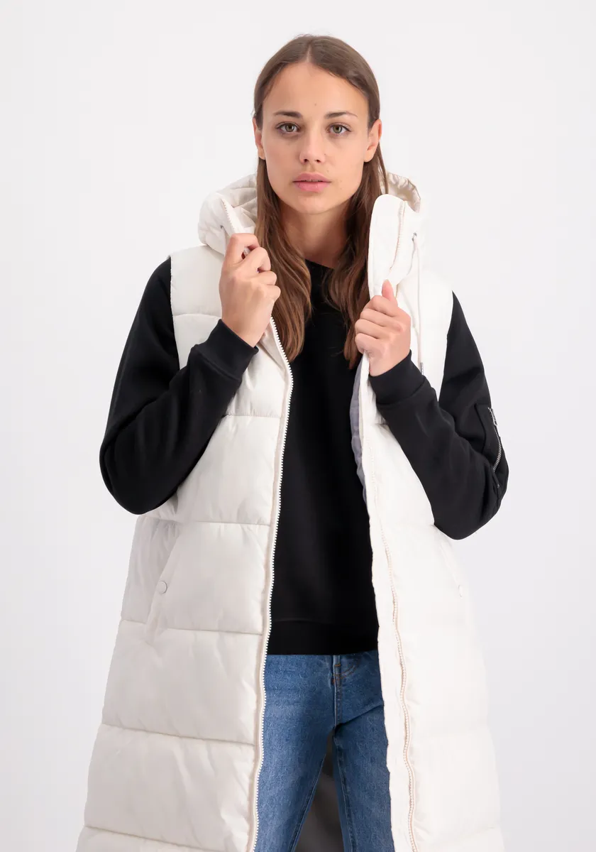

Блузон Alpha Industries "Женщины Alpha Industries - Жилеты Длинный пуховик Wmn", цвет Jet Stream White