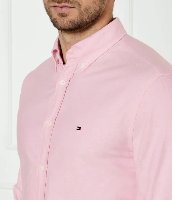 Рубашка Оксфорд Regular fit Tommy Hilfiger, розовый — фото 4