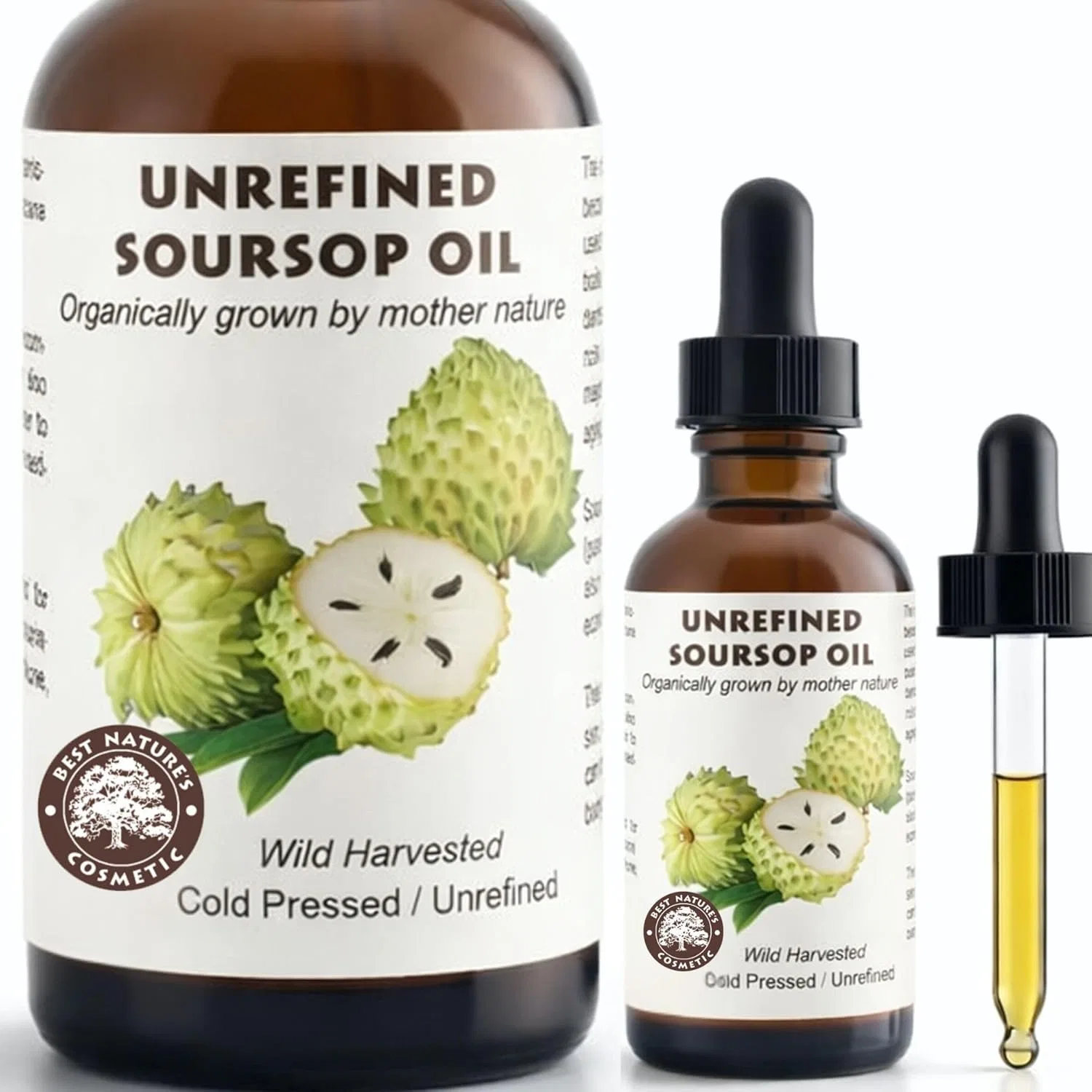 Масло для лица Best Nature'S Cosmetics — Натуральное масло саусепа (гравиолы) от Natures Cosmetic, 60 мл