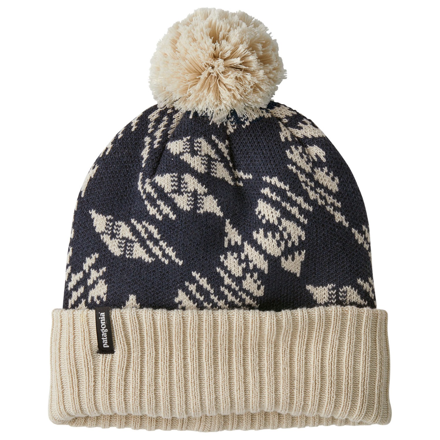 

Шапка Patagonia Powder Town Beanie, цвет Synched Flight: Smolder Blue