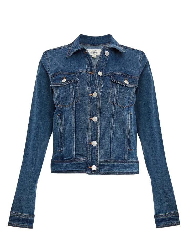 

Джинсовая куртка Threadbare, цвет denim mid blue