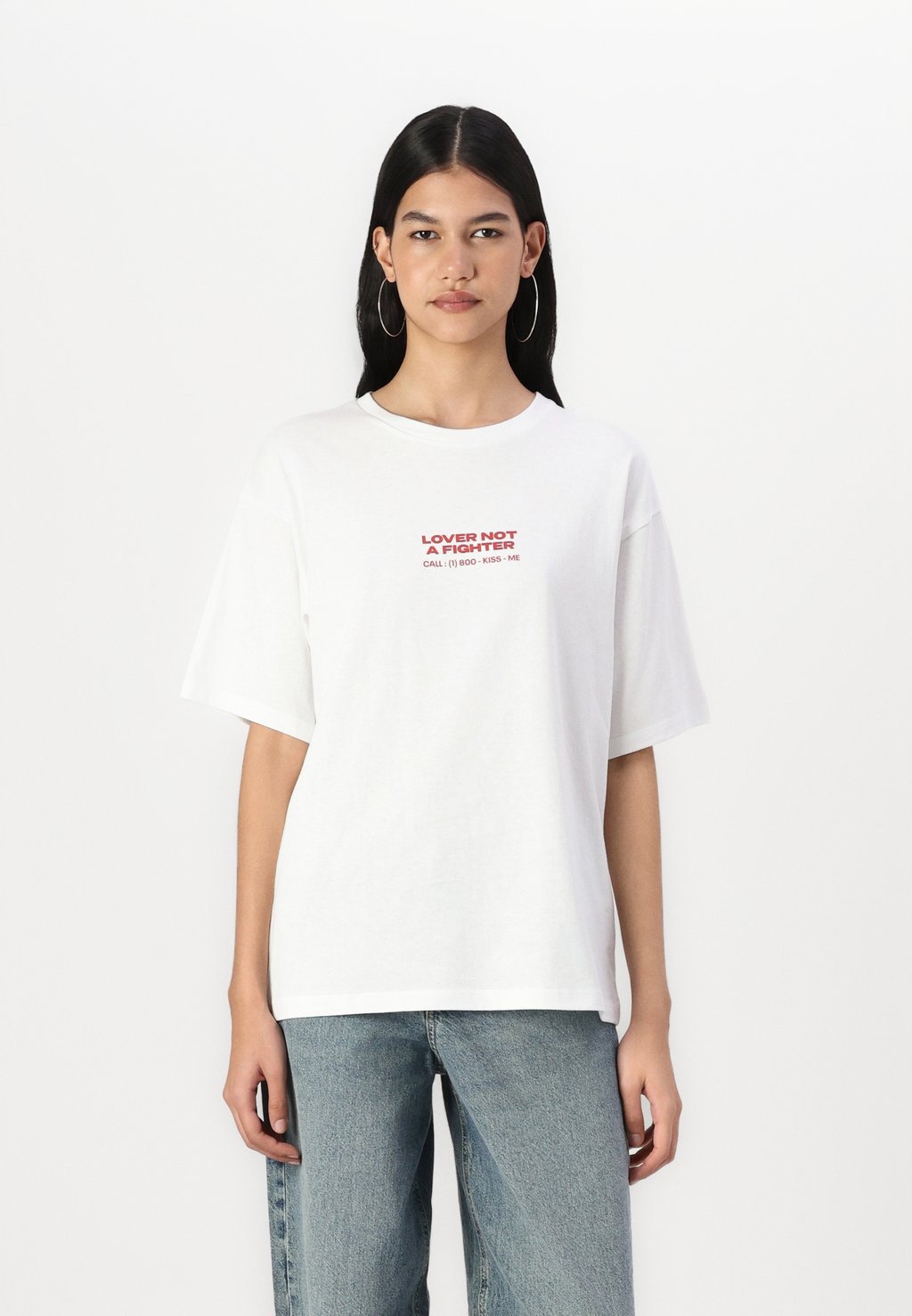 

Футболка с принтом JXVALENTINE LOOSE TEE JJXX, белый