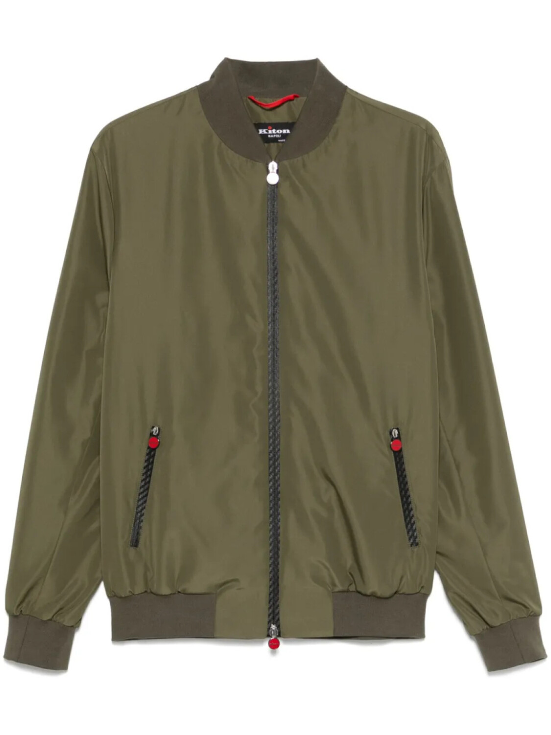 

Kiton бомбер на молнии, зеленый