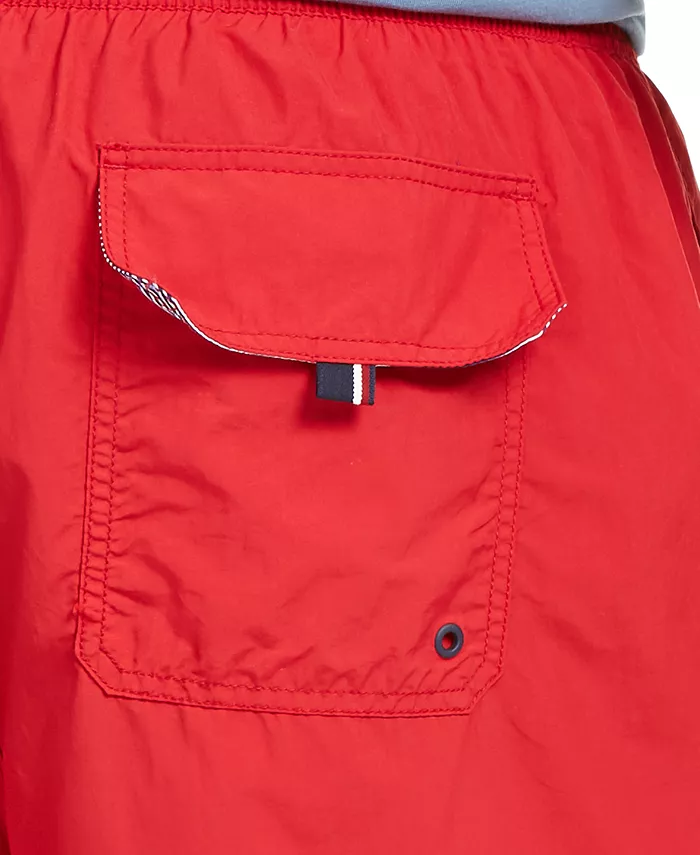 Мужские плавки Big & Tall 9.5" однотонные Tommy Hilfiger, красный — фото 3