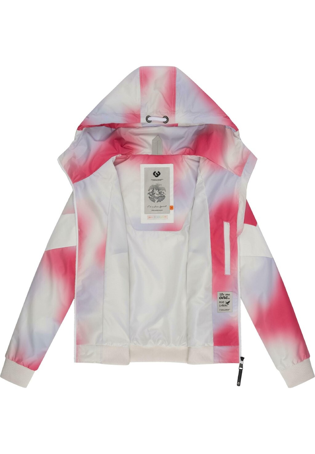 

Уличная куртка NUGGIE BLOCK OMBRE INTL Ragwear, розовый