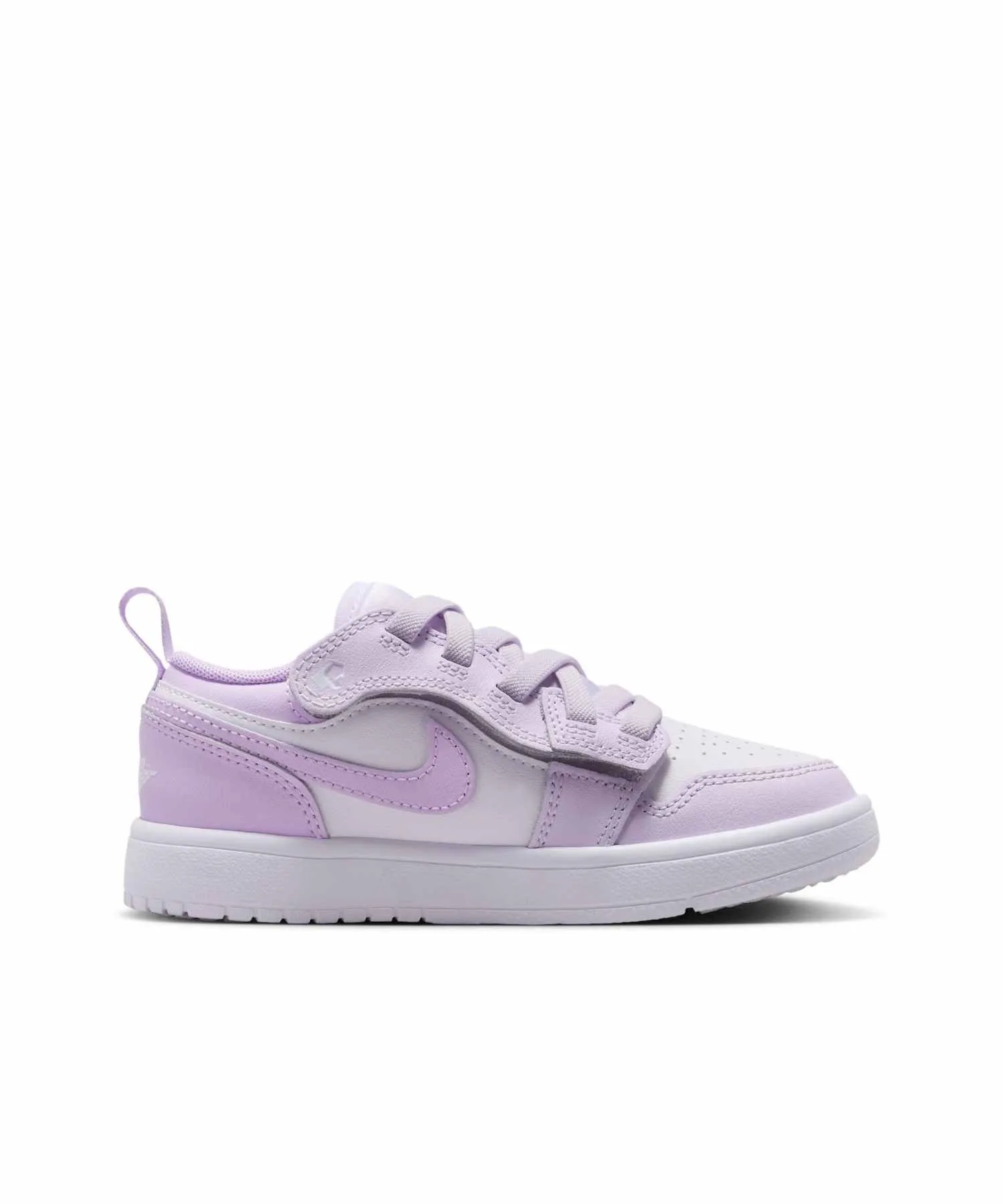 Детские кроссовки с липучкой Jordan 1 Low Alt DR9748-500 фиолетовые — фото 3