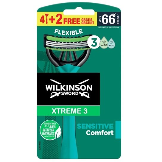 

Одноразовые мужские бритвы 6 шт. Wilkinson,Xtreme3 ​​Sensitive Comfort