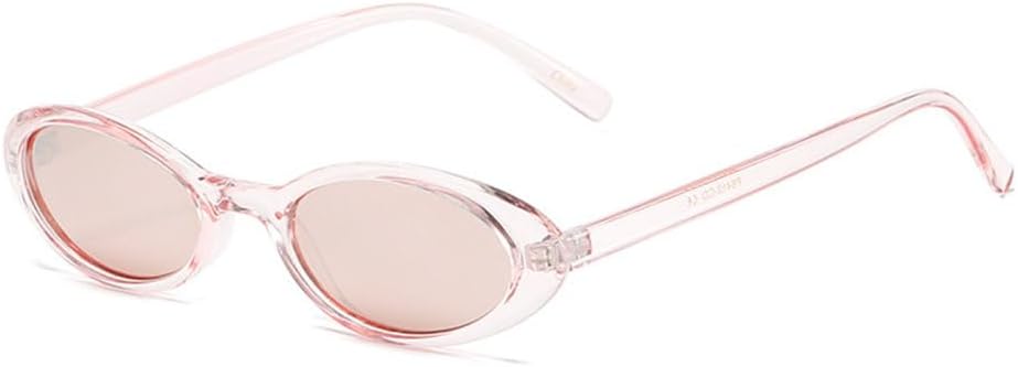 

2027 Сексуальные женские солнцезащитные очки в маленькой оправе, модные, с леопардовым принтом, коричневые, винтажные, овальные, черные, с защитой от УФ-излучения UV400 MTZJH, Clear Pink