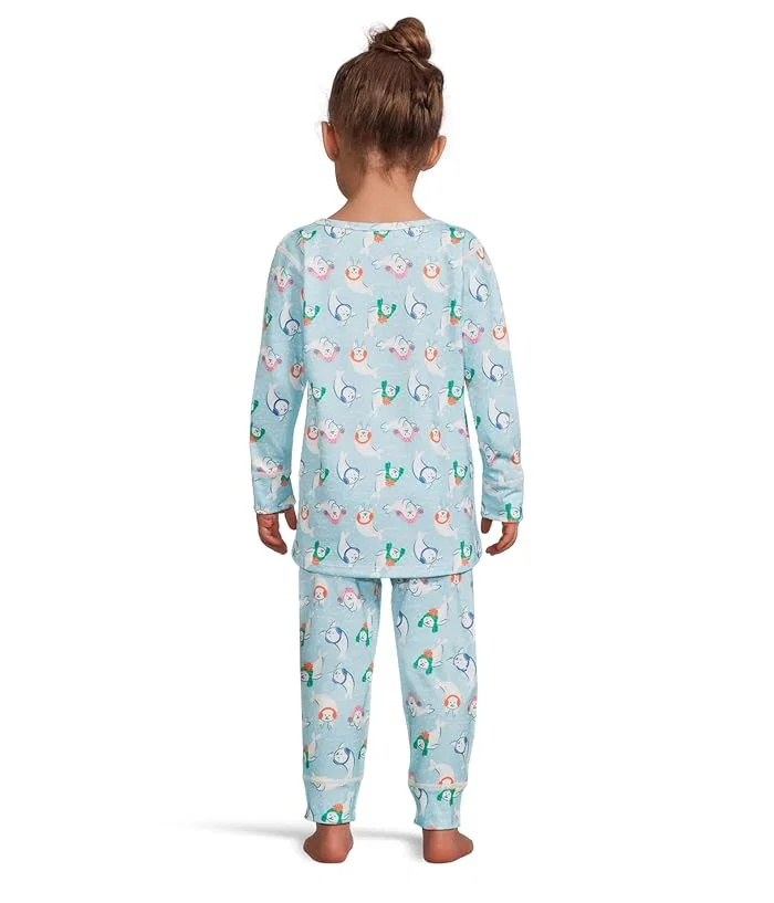 Термобелье Midweight Originals Print Set Hot Chillys Kids, Winter Seals — фото 2