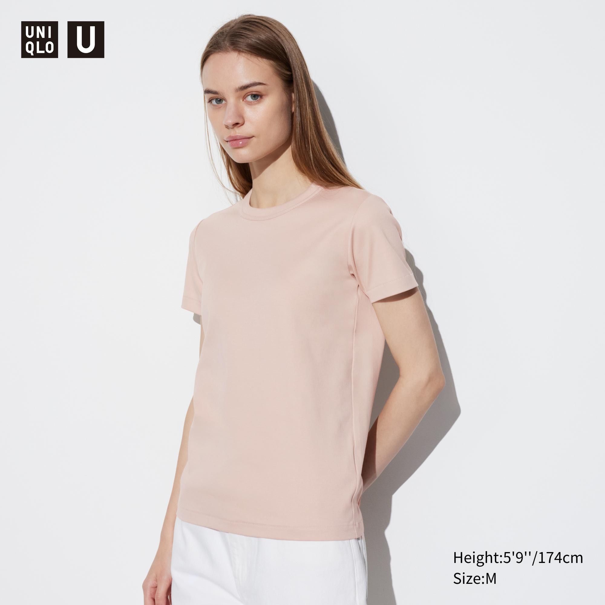 

Футболка Uniqlo U-образной формы, розовый