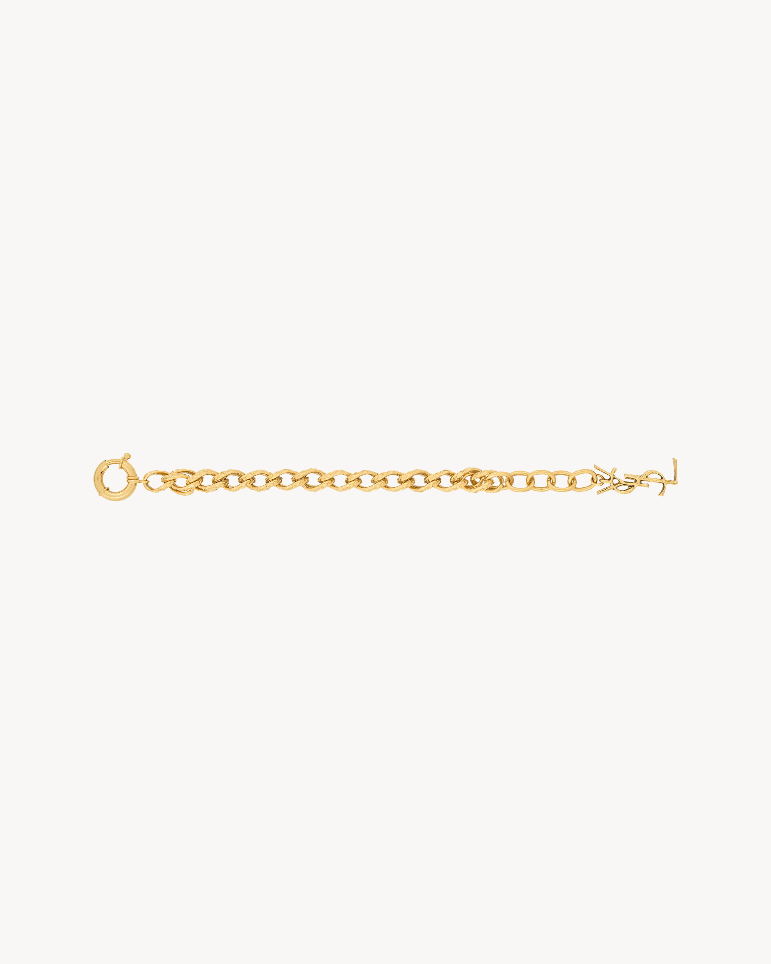 Браслет-цепочка из металла "rope chain" Saint Laurent, золото — фото 2