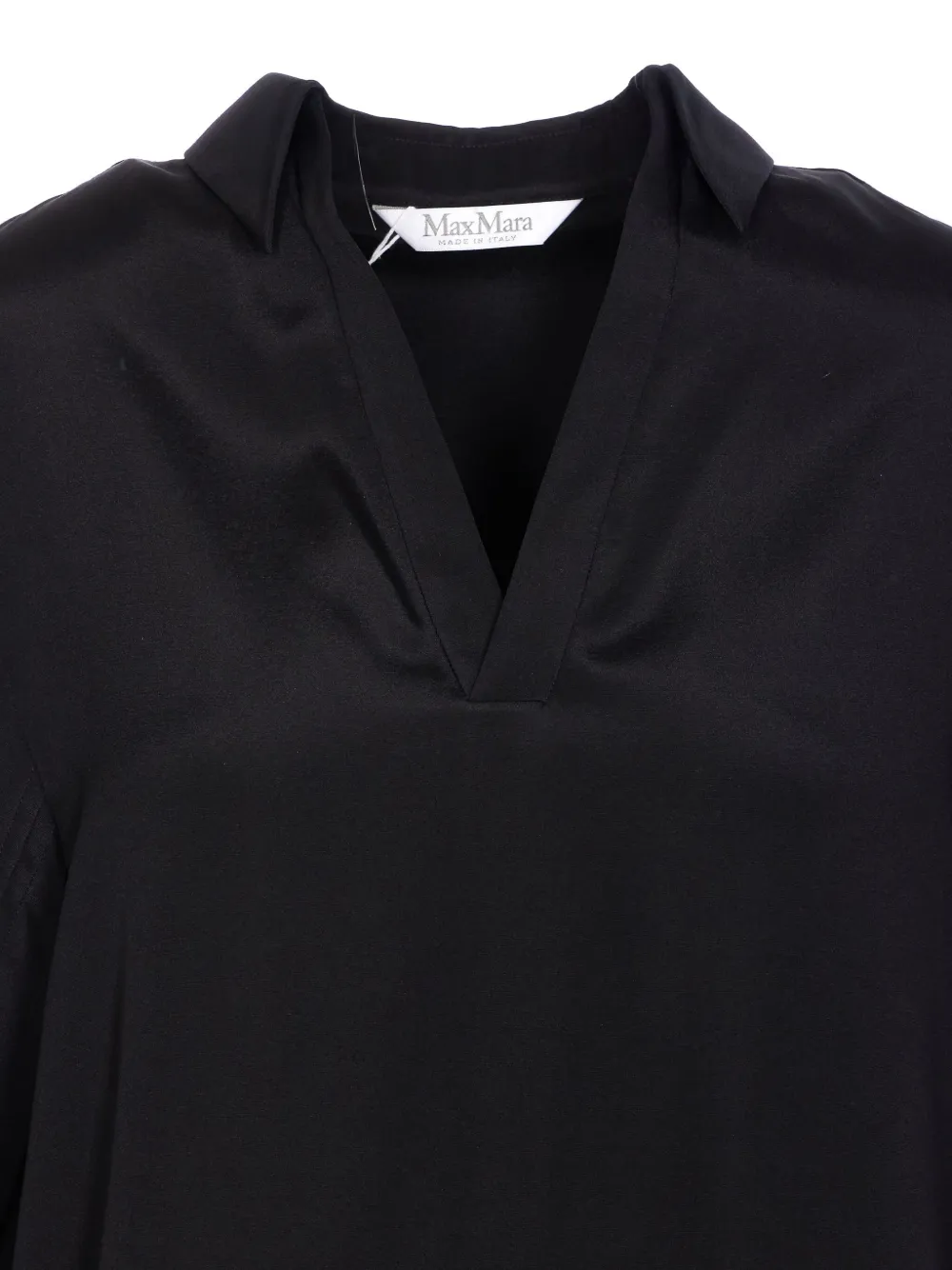 Топ туники с застегивающимися манжетами MAX MARA, черный — фото 4