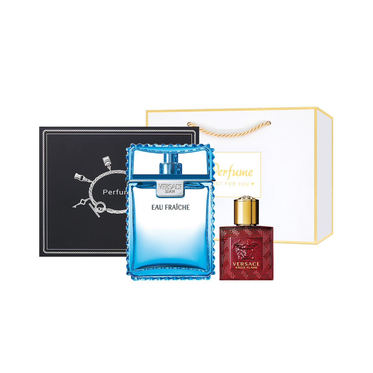 

FANSIZHE Elegant Charm/Light Breeze мужской парфюмерный набор туалетная вода 30ml/50ml/100ml+5ml VERSACE