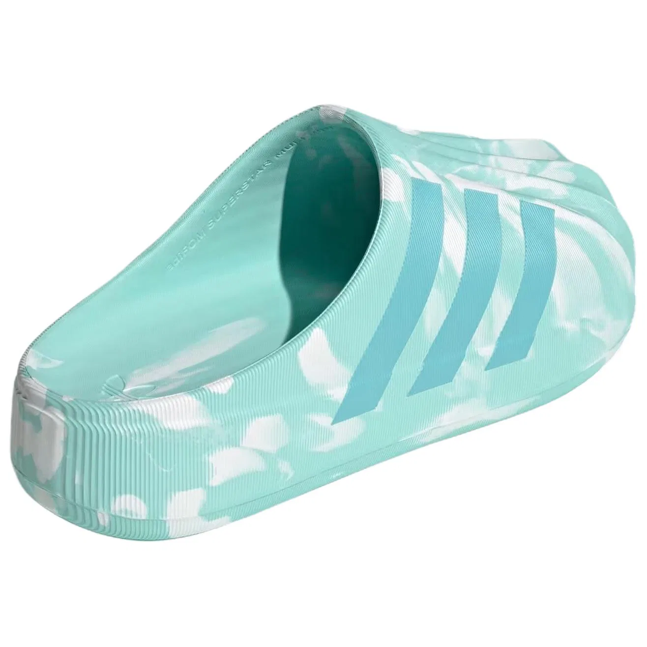 Закрытые тапочки Adidas Originals Superstar Mule бело-зеленые — фото 4