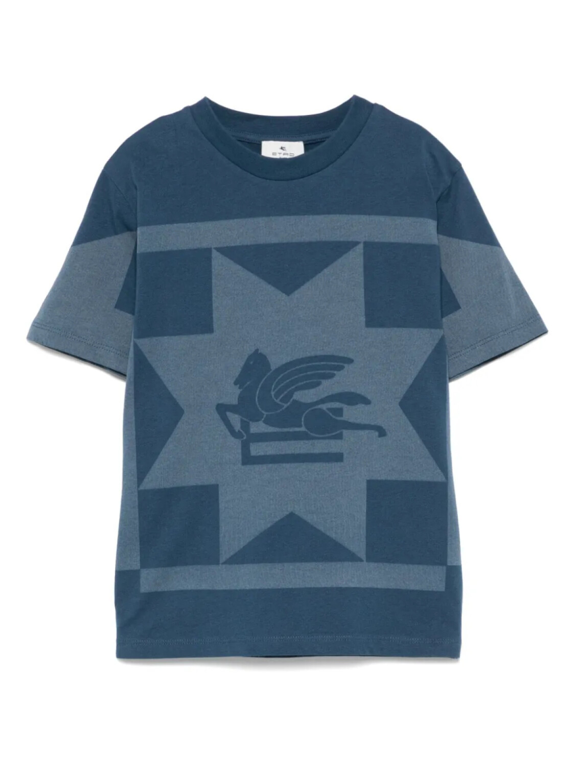 

ETRO KIDS футболка с принтом Pegaso, синий